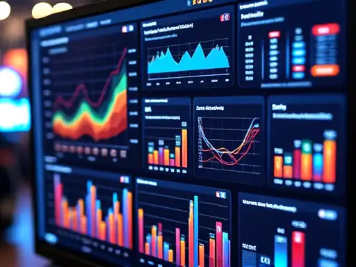 Analytics dashboard concept for Neosurf casino