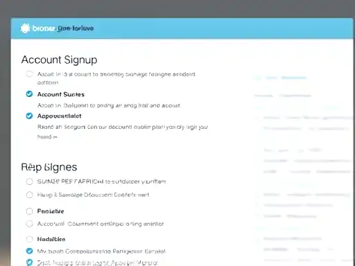 Registration and KYC preparation concept