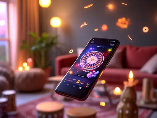 Mobile-friendly online casino play concept