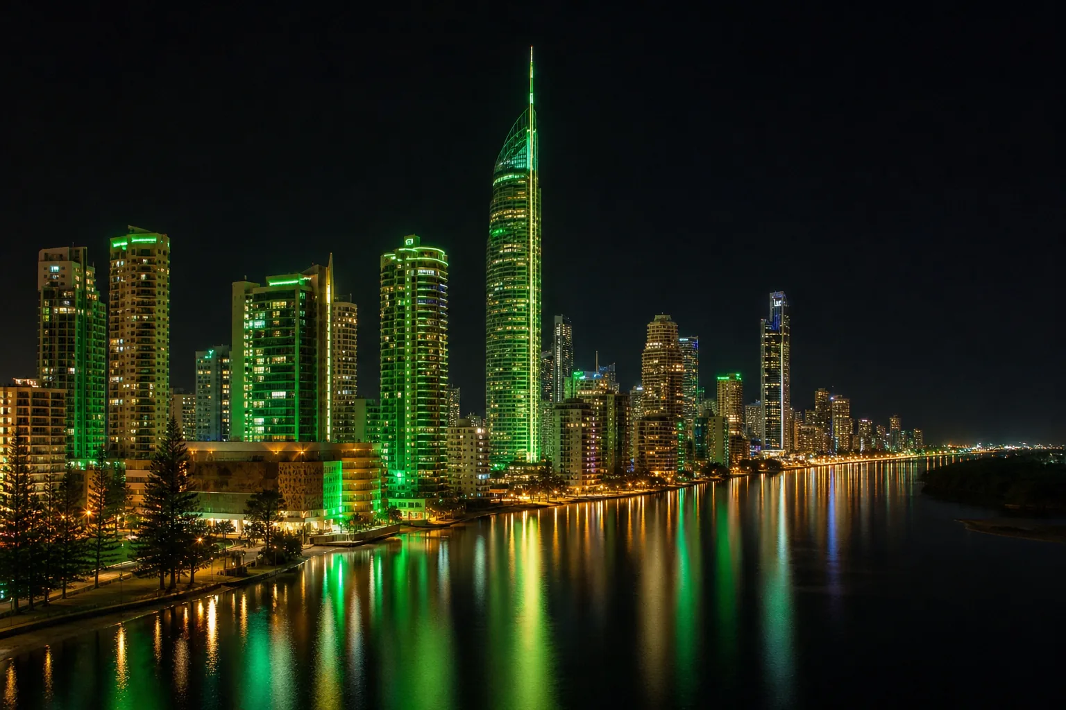 Editorial city guide graphic for Neosurf Casino readers in Gold Coast, QLD